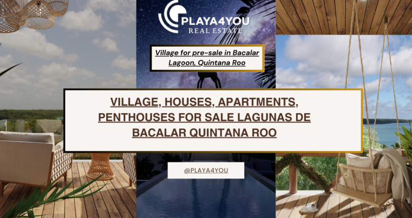 Discover the beauty of Bacalar and enjoy a steady income with our beachfront apartments and houses for sale.